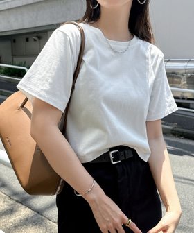 【アンドミー/andme】の汗染み防止 ショート丈 半袖 Tシャツ 大人の最旬トレンドファッション＆コーディネート founy(ファウニー) ファッション Fashion レディースファッション Fashion for Women トップス・カットソー Cut & Sew Tops シャツ・ブラウス・オフィスカジュアル Elegant Blouses & Button-Ups ロングTシャツ・Tシャツ Longline T-Shirts & Tees コンパクト Compact, Small Size サロペット Overalls, Salopette ショート Short, Short Length バランス Balance, Style Balance ボトム Bottoms, Lower Wear 半袖 Short Sleeve, Half Sleeve おすすめ Recommended / Our Picks |ID:prp329100004975289