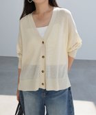 【アンドミー/andme】のUVカット 接触冷感 シアー ショート丈 カーディガン 大人の最旬トレンドファッション＆コーディネート founy(ファウニー) ファッション Fashion レディースファッション Fashion for Women トップス・カットソー Cut & Sew Tops カーディガン・羽織り Layered Style Cardigans カーディガン Cardigan, Knitwear シアー Sheer, See-Through ショート Short, Short Length トレンド Trend, Trending Now バランス Balance, Style Balance ベーシック Basic, Essential ボトム Bottoms, Lower Wear おすすめ Recommended / Our Picks thumbnail クリーム|ID: prp329100004975290 ipo3291000000037297202