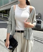 【アンドミー/andme】のUVカット 接触冷感 シアー ショート丈 カーディガン 大人の最旬トレンドファッション＆コーディネート founy(ファウニー) ファッション Fashion レディースファッション Fashion for Women トップス・カットソー Cut & Sew Tops カーディガン・羽織り Layered Style Cardigans カーディガン Cardigan, Knitwear シアー Sheer, See-Through ショート Short, Short Length トレンド Trend, Trending Now バランス Balance, Style Balance ベーシック Basic, Essential ボトム Bottoms, Lower Wear おすすめ Recommended / Our Picks thumbnail グレー|ID: prp329100004975290 ipo3291000000037297203