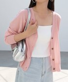 【アンドミー/andme】のUVカット 接触冷感 シアー ショート丈 カーディガン 大人の最旬トレンドファッション＆コーディネート founy(ファウニー) ファッション Fashion レディースファッション Fashion for Women トップス・カットソー Cut & Sew Tops カーディガン・羽織り Layered Style Cardigans カーディガン Cardigan, Knitwear シアー Sheer, See-Through ショート Short, Short Length トレンド Trend, Trending Now バランス Balance, Style Balance ベーシック Basic, Essential ボトム Bottoms, Lower Wear おすすめ Recommended / Our Picks thumbnail ピンク|ID: prp329100004975290 ipo3291000000037297205