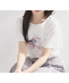 【クチュール ブローチ/Couture Brooch】の【接触冷感・UVカット・洗える】トゥシューズプリントTシャツ オフホワイト|ID: prp329100004975295 ipo3291000000037366111