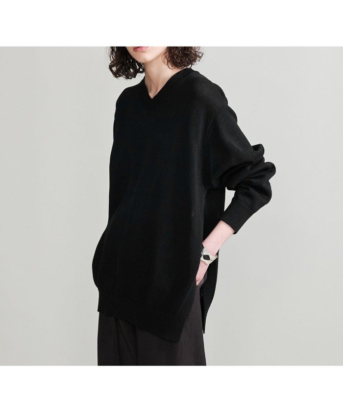 【ユナイテッドアローズ/UNITED ARROWS】のH マーセライズ コットン Vネックニットプルオーバー インテリア・キッズ・メンズ・レディースファッション・服の通販 founy(ファウニー) https://founy.com/ ファッション Fashion レディースファッション Fashion for Women トップス・カットソー Cut & Sew Tops ニット Knit Tops & Sweaters カジュアルプルオーバー・ニットトップス Pullovers & Knit Tops / Casual Pullovers Vネックトップス V-Neck Tops / V-Cut Neckline Shirts 春 Spring スマート Smart, Elegant スリット Slit, Slit Detail バランス Balance, Style Balance パープル Purple, Violet アウトレット Outlet / Clearance おすすめ Recommended / Our Picks |ID: prp329100004975296 ipo3291000000037297242