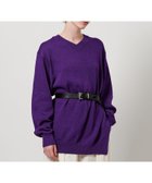 【ユナイテッドアローズ/UNITED ARROWS】のH マーセライズ コットン Vネックニットプルオーバー PURPLE|ID: prp329100004975296 ipo3291000000037297245