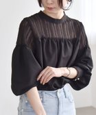 【シップス/SHIPS】のquaranciel 手洗い可能 ラッセル レース フィブリル ブラウス 大人の最旬トレンドファッション＆コーディネート founy(ファウニー) ファッション Fashion レディースファッション Fashion for Women トップス・カットソー Cut & Sew Tops シャツ・ブラウス・オフィスカジュアル Elegant Blouses & Button-Ups エレガント 上品 Elegant 洗える Machine Washable カーディガン Cardigan, Knitwear ギャザー Gathered, Ruffled シアー Sheer, See-Through ジャケット Jacket, Outerwear スタンド Stand Collar, Upright Stand スリーブ Sleeve, Long Sleeve / Short Sleeve バランス Balance, Style Balance ボトム Bottoms, Lower Wear ラッセル Raschel, Raschel Lace レース Lace, Lace Fabric おすすめ Recommended / Our Picks 2026年 2026 2026春夏・S/S Spring/Summer 2026 SS26 thumbnail ブラック|ID: prp329100004975302 ipo3291000000037297276