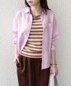 【シップス/SHIPS】の《追加 》SHIPS Colors 洗濯機可能 ユーロリネン 2WAY ロングスリーブ シャツ 大人の最旬トレンドファッション＆コーディネート founy(ファウニー) ファッション Fashion レディースファッション Fashion for Women トップス・カットソー Cut & Sew Tops シャツ・ブラウス・オフィスカジュアル Elegant Blouses & Button-Ups イエロー Yellow カシュクール Wrap Design 今季 This Season, Current Season スリーブ Sleeve, Long Sleeve / Short Sleeve タンク Tank Top, Sleeveless Top 定番 Standard, Basic Item フロント Front, Front Design ボトム Bottoms, Lower Wear 半袖 Short Sleeve, Half Sleeve 羽織 Haori, Light Jacket メンズ Men's, Menswear リネン Linen, Linen Fabric ロング Long, Long-Length アウトレット Outlet / Clearance 夏 Summer ビジネス 仕事 通勤 Business / Work / Commuting 2026年 2026 2026春夏・S/S Spring/Summer 2026 SS26 thumbnail ピンク|ID: prp329100004975307 ipo3291000000037297307
