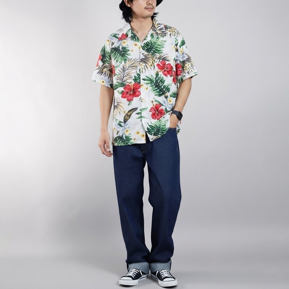 【サロン ハミュー/salong hameu】のアロハシャツ メンズ レーヨン ユニセックス 柄シャツ オープンカラー オーバーサイズ レディース ユニセックス 大人の最旬トレンドファッション＆コーディネート founy(ファウニー) 　ファッション　Fashion　レディースファッション　Fashion for Women　トップス・カットソー　Cut & Sew Tops　シャツ・ブラウス・オフィスカジュアル　Elegant Blouses & Button-Ups　インナー　Innerwear　オックス　Oxford Fabric　ヴィンテージ　Vintage Style　カラフル　Colorful Design　カーディガン　Cardigan, Knitwear　キャップ　Cap, Baseball Cap　サンダル　Sandals, Summer Shoes　シアー　Sheer, See-Through　シフォン　Chiffon, Lightweight Fabric　ショルダー　Shoulder, Shoulder Strap　ショーツ　Shorts, Short Pants　ショート　Short, Short Length　ジーンズ　Jeans, Denim Pants　ストライプ　Stripe, Striped Pattern　スニーカー　Sneakers, Trainers　タンク　Tank Top, Sleeveless Top　デニム　Denim, Jeans Material　トレンド　Trend, Trending Now　ドレープ　Drape, Draping Fabric　定番　Standard, Basic Item　ノースリーブ　Sleeveless, No-Sleeve　ハーフ　Half, Half-Length　パーカー　Hoodie, Parka　フレア　Flare, Flared　ブロード　Broadcloth, Fine Cotton　ボタニカル　Botanical, Floral Pattern　 other-1|ID: prp329100004975310 ipo3291000000037297322