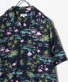 【サロン ハミュー/salong hameu】のアロハシャツ メンズ レーヨン ユニセックス 柄シャツ オープンカラー オーバーサイズ レディース ユニセックス 大人の最旬トレンドファッション＆コーディネート founy(ファウニー) ファッション Fashion レディースファッション Fashion for Women トップス・カットソー Cut & Sew Tops シャツ・ブラウス・オフィスカジュアル Elegant Blouses & Button-Ups インナー Innerwear オックス Oxford Fabric ヴィンテージ Vintage Style カラフル Colorful Design カーディガン Cardigan, Knitwear キャップ Cap, Baseball Cap サンダル Sandals, Summer Shoes シアー Sheer, See-Through シフォン Chiffon, Lightweight Fabric ショルダー Shoulder, Shoulder Strap ショーツ Shorts, Short Pants ショート Short, Short Length ジーンズ Jeans, Denim Pants ストライプ Stripe, Striped Pattern スニーカー Sneakers, Trainers タンク Tank Top, Sleeveless Top デニム Denim, Jeans Material トレンド Trend, Trending Now ドレープ Drape, Draping Fabric 定番 Standard, Basic Item ノースリーブ Sleeveless, No-Sleeve ハーフ Half, Half-Length パーカー Hoodie, Parka フレア Flare, Flared ブロード Broadcloth, Fine Cotton ボタニカル Botanical, Floral Pattern thumbnail ネイビー系2|ID: prp329100004975310 ipo3291000000037297329