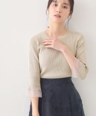 【インデックス/INDEX】のUVケア リブシアーフレアスリーブニット【洗える】 大人の最旬トレンドファッション＆コーディネート founy(ファウニー) ファッション Fashion レディースファッション Fashion for Women トップス・カットソー Cut & Sew Tops ニット Knit Tops & Sweaters コンパクト Compact, Small Size シアー Sheer, See-Through シンプル Simple, Minimal スタイリッシュ Stylish, Fashionable ベーシック Basic, Essential エレガント 上品 Elegant 洗える Machine Washable thumbnail グレージュ|ID: prp329100004975313 ipo3291000000037297364