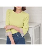 【インデックス/INDEX】のUVケア リブシアーフレアスリーブニット【洗える】 大人の最旬トレンドファッション＆コーディネート founy(ファウニー) ファッション Fashion レディースファッション Fashion for Women トップス・カットソー Cut & Sew Tops ニット Knit Tops & Sweaters コンパクト Compact, Small Size シアー Sheer, See-Through シンプル Simple, Minimal スタイリッシュ Stylish, Fashionable ベーシック Basic, Essential エレガント 上品 Elegant 洗える Machine Washable thumbnail ライトグリーン|ID: prp329100004975313 ipo3291000000037297367