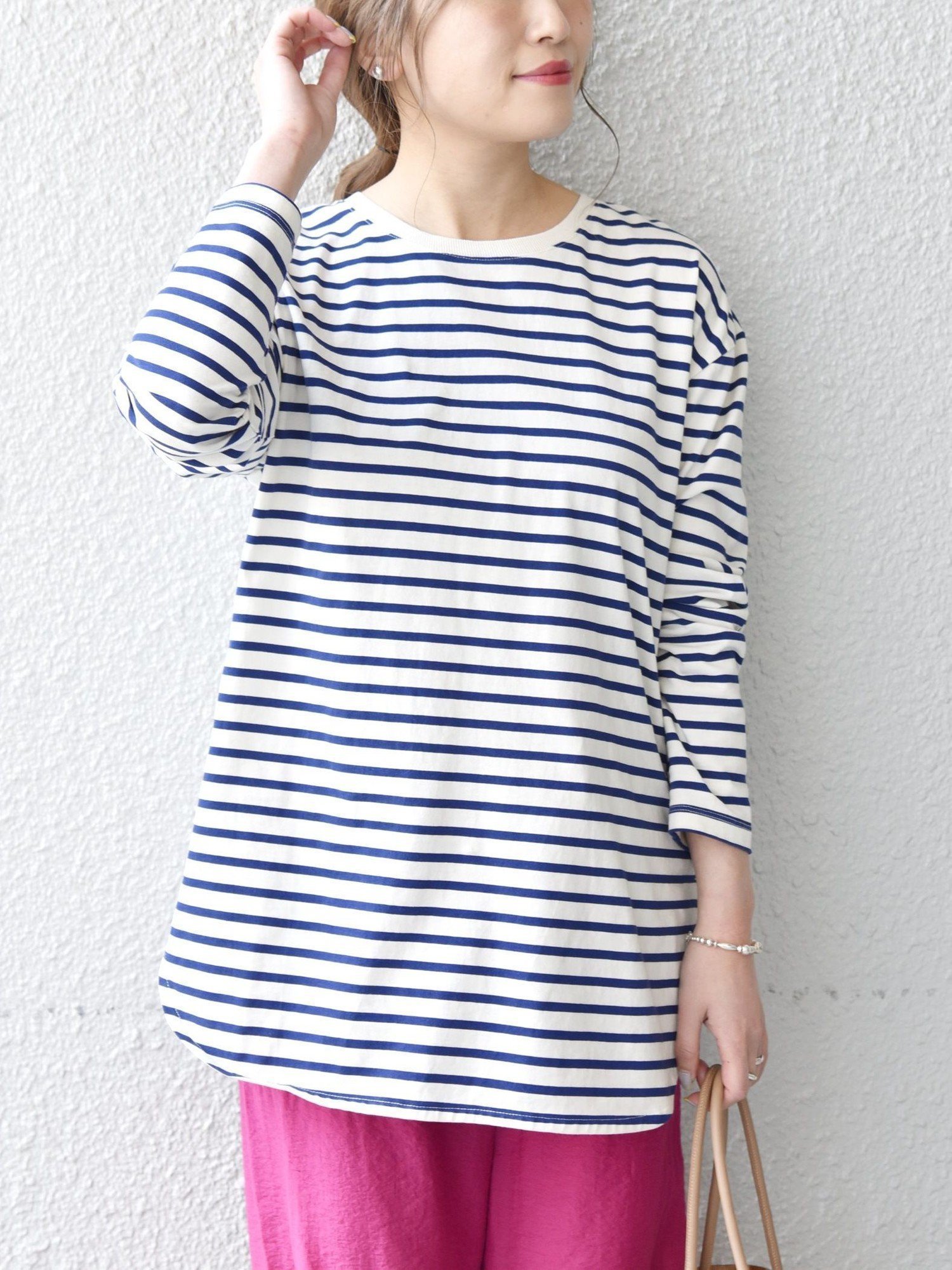 【シップス/SHIPS】のSHIPS any 吸水速乾 ラウンドヘム ロングスリーブ ワイド TEE インテリア・キッズ・メンズ・レディースファッション・服の通販 founy(ファウニー) 　ファッション　Fashion　レディースファッション　Fashion for Women　インナー　Innerwear　吸水　Absorbent, Quick-Dry　スウェット / スエット　Sweatshirt, Sweatwear　スリーブ　Sleeve, Long Sleeve / Short Sleeve　トレンド　Trend, Trending Now　ドロップ　Drop Shoulder, Dropped Style　人気　Popular, Best Seller　ラウンド　Round, Round Neck　ロング　Long, Long-Length　ワイド　Wide, Wide Fit　おすすめ　Recommended / Our Picks　2025年　2025　2025春夏・S/S　Spring/Summer 2025 SS25　ブルー|ID: prp329100004975318 ipo3291000000037297396