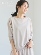 【コカ/COCA】の【速乾/しわになりにくい】エンボスドルマントップス 大人の最旬トレンドファッション＆コーディネート founy(ファウニー) ファッション Fashion レディースファッション Fashion for Women トップス・カットソー Cut & Sew Tops アクセサリー Fashion Accessories カットソー Cut and Sewn Top シンプル Simple, Minimal ストレッチ Stretch, Stretchy Fabric スラックス Slacks, Dress Pants ダウン Down, Puffer デニム Denim, Jeans Material ポケット Pocket, Pocket Detail 半袖 Short Sleeve, Half Sleeve 無地 Plain, Solid Color リラックス Relax, Relaxed Fit ワイド Wide, Wide Fit おすすめ Recommended / Our Picks ビジネス 仕事 通勤 Business / Work / Commuting 2026年 2026 2026春夏・S/S Spring/Summer 2026 SS26 thumbnail Lt.beige|ID: prp329100004975321 ipo3291000000037297408