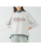 【グローバルワーク/GLOBAL WORK】の乾きやすいスウェットプリント6分袖/636715 杢グレー×刺繍ロゴ12|ID: prp329100004975327 ipo3291000000037297430