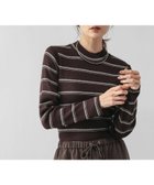 【グローバルワーク/GLOBAL WORK】のアンチピリングなめらかリブハイネックプルオーバー/499708 ブラウングレーボーダー59|ID: prp329100004975328 ipo3291000000037297443