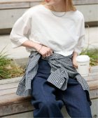 【アウトドアプロダクツ ユージュアルシングス/OUTDOOR PRODUCTS Usual Things】の《 追加》スラブテンジク 五分袖TEE 大人の最旬トレンドファッション＆コーディネート founy(ファウニー) ファッション Fashion レディースファッション Fashion for Women トップス・カットソー Cut & Sew Tops シンプル Simple, Minimal セットアップ Set-Up, Coordinated Outfit デニム Denim, Jeans Material ラップ Wrap, Wrap Design おすすめ Recommended / Our Picks エレガント 上品 Elegant thumbnail ホワイト|ID: prp329100004975339 ipo3291000000037297492