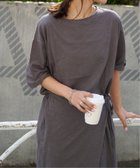【アウトドアプロダクツ ユージュアルシングス/OUTDOOR PRODUCTS Usual Things】の《 追加》スラブテンジク 五分袖TEE 大人の最旬トレンドファッション＆コーディネート founy(ファウニー) ファッション Fashion レディースファッション Fashion for Women トップス・カットソー Cut & Sew Tops シンプル Simple, Minimal セットアップ Set-Up, Coordinated Outfit デニム Denim, Jeans Material ラップ Wrap, Wrap Design おすすめ Recommended / Our Picks エレガント 上品 Elegant thumbnail グレー|ID: prp329100004975339 ipo3291000000037297494