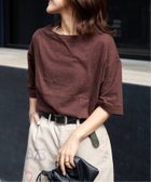 【アウトドアプロダクツ ユージュアルシングス/OUTDOOR PRODUCTS Usual Things】の《 追加》スラブテンジク 五分袖TEE 大人の最旬トレンドファッション＆コーディネート founy(ファウニー) ファッション Fashion レディースファッション Fashion for Women トップス・カットソー Cut & Sew Tops シンプル Simple, Minimal セットアップ Set-Up, Coordinated Outfit デニム Denim, Jeans Material ラップ Wrap, Wrap Design おすすめ Recommended / Our Picks エレガント 上品 Elegant thumbnail ブラウン|ID: prp329100004975339 ipo3291000000037297495