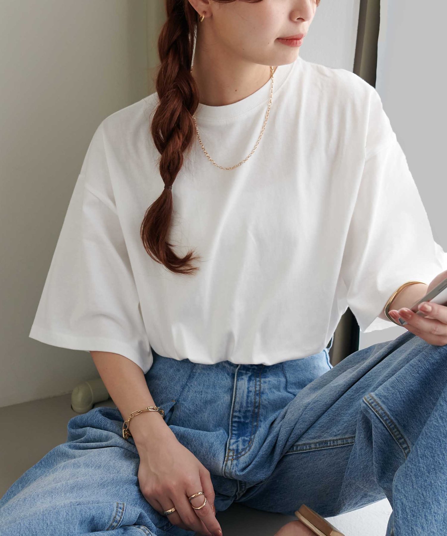 【ディスコート/Discoat】の【17色展開】ビック半袖Tシャツ≪WEB限定≫ インテリア・キッズ・メンズ・レディースファッション・服の通販 founy(ファウニー) 　ファッション　Fashion　レディースファッション　Fashion for Women　トップス・カットソー　Cut & Sew Tops　シャツ・ブラウス・オフィスカジュアル　Elegant Blouses & Button-Ups　ロングTシャツ・Tシャツ　Longline T-Shirts & Tees　シンプル　Simple, Minimal　半袖　Short Sleeve, Half Sleeve　ホワイト|ID: prp329100004975341 ipo3291000000037297504