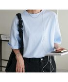 【ディスコート/Discoat】の【17色展開】ビック半袖Tシャツ≪WEB限定≫ 大人の最旬トレンドファッション＆コーディネート founy(ファウニー) ファッション Fashion レディースファッション Fashion for Women トップス・カットソー Cut & Sew Tops シャツ・ブラウス・オフィスカジュアル Elegant Blouses & Button-Ups ロングTシャツ・Tシャツ Longline T-Shirts & Tees シンプル Simple, Minimal 半袖 Short Sleeve, Half Sleeve thumbnail スカイブルー|ID: prp329100004975341 ipo3291000000037297509