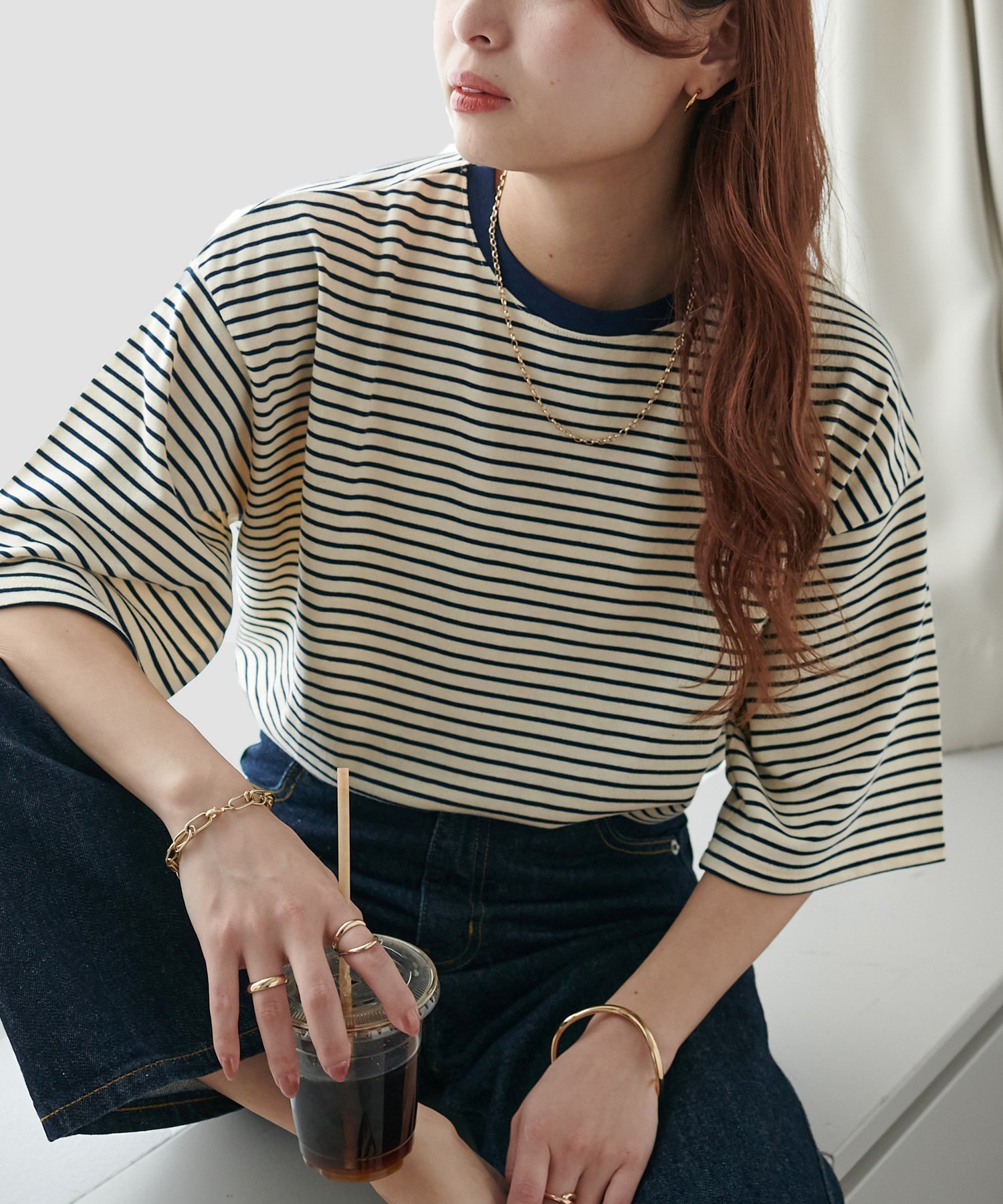 【ディスコート/Discoat】の【17色展開】ビック半袖Tシャツ≪WEB限定≫ インテリア・キッズ・メンズ・レディースファッション・服の通販 founy(ファウニー) 　ファッション　Fashion　レディースファッション　Fashion for Women　トップス・カットソー　Cut & Sew Tops　シャツ・ブラウス・オフィスカジュアル　Elegant Blouses & Button-Ups　ロングTシャツ・Tシャツ　Longline T-Shirts & Tees　シンプル　Simple, Minimal　半袖　Short Sleeve, Half Sleeve　ネイビー|ID: prp329100004975341 ipo3291000000037297510