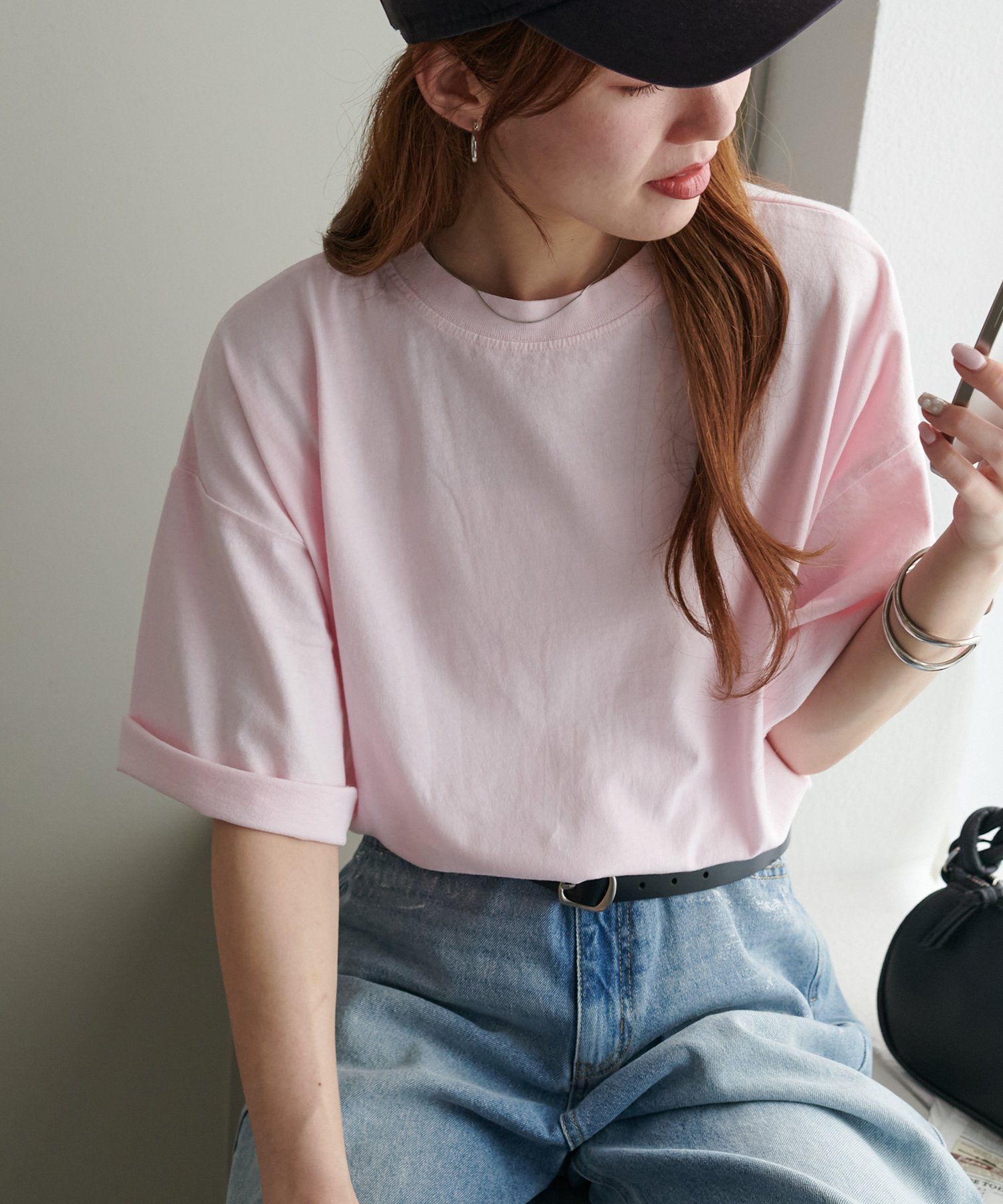 【ディスコート/Discoat】の【17色展開】ビック半袖Tシャツ≪WEB限定≫ インテリア・キッズ・メンズ・レディースファッション・服の通販 founy(ファウニー) 　ファッション　Fashion　レディースファッション　Fashion for Women　トップス・カットソー　Cut & Sew Tops　シャツ・ブラウス・オフィスカジュアル　Elegant Blouses & Button-Ups　ロングTシャツ・Tシャツ　Longline T-Shirts & Tees　シンプル　Simple, Minimal　半袖　Short Sleeve, Half Sleeve　ピンクその他1|ID: prp329100004975341 ipo3291000000037297512
