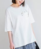 【アールピーエス/rps】のポケットキャットワッフル切替T 大人の最旬トレンドファッション＆コーディネート founy(ファウニー) ファッション Fashion レディースファッション Fashion for Women カットソー Cut and Sewn Top パターン Pattern, Design Print フロント Front, Front Design ポケット Pocket, Pocket Detail ワッフル Waffle, Waffle Knit 再入荷 Restock / Back in Stock 切替 Switching, Contrast Panel 猫 Cat, Kitty thumbnail オフホワイト2|ID: prp329100004975348 ipo3291000000037297553