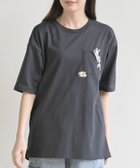 【アールピーエス/rps】のポケットキャットワッフル切替T 大人の最旬トレンドファッション＆コーディネート founy(ファウニー) ファッション Fashion レディースファッション Fashion for Women カットソー Cut and Sewn Top パターン Pattern, Design Print フロント Front, Front Design ポケット Pocket, Pocket Detail ワッフル Waffle, Waffle Knit 再入荷 Restock / Back in Stock 切替 Switching, Contrast Panel 猫 Cat, Kitty thumbnail チャコールグレー|ID: prp329100004975348 ipo3291000000037297554