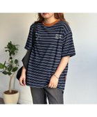 【シーピーシーエム/CPCM】のインディゴボーダーT 大人の最旬トレンドファッション＆コーディネート founy(ファウニー) ファッション Fashion レディースファッション Fashion for Women インディゴ Indigo Denim カーゴパンツ Cargo Pants, Utility Pants デニム Denim, Jeans Material プリント Print, Printed Pattern ボーダー Border, Stripe リラックス Relax, Relaxed Fit ワイド Wide, Wide Fit おすすめ Recommended / Our Picks 夏 Summer thumbnail ネイビー|ID: prp329100004975358 ipo3291000000037297593