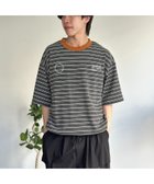 【シーピーシーエム/CPCM】のインディゴボーダーT 大人の最旬トレンドファッション＆コーディネート founy(ファウニー) ファッション Fashion レディースファッション Fashion for Women インディゴ Indigo Denim カーゴパンツ Cargo Pants, Utility Pants デニム Denim, Jeans Material プリント Print, Printed Pattern ボーダー Border, Stripe リラックス Relax, Relaxed Fit ワイド Wide, Wide Fit おすすめ Recommended / Our Picks 夏 Summer thumbnail ブラック|ID: prp329100004975358 ipo3291000000037297594