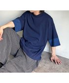【シーピーシーエム/CPCM】のカットデニム袖配色T 大人の最旬トレンドファッション＆コーディネート founy(ファウニー) ファッション Fashion レディースファッション Fashion for Women トップス・カットソー Cut & Sew Tops ヴィンテージ Vintage Style カットソー Cut and Sewn Top カーゴパンツ Cargo Pants, Utility Pants キャップ Cap, Baseball Cap スニーカー Sneakers, Trainers スラックス Slacks, Dress Pants デニム Denim, Jeans Material ハーフ Half, Half-Length リラックス Relax, Relaxed Fit ワイド Wide, Wide Fit おすすめ Recommended / Our Picks 夏 Summer thumbnail ネイビー|ID: prp329100004975359 ipo3291000000037297597
