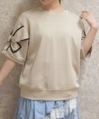 【アクシーズファム/axes femme】のリボン袖半袖プルオーバー ベージュ|ID: prp329100004975365 ipo3291000000037297616