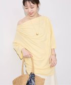 【スローブ イエナ/SLOBE IENA】のニュアンスネックBIG TEE 大人の最旬トレンドファッション＆コーディネート founy(ファウニー) ファッション Fashion レディースファッション Fashion for Women 2026年 2026 2026春夏・S/S Spring/Summer 2026 SS26 カットソー Cut and Sewn Top サングラス Sunglasses, Shades サンダル Sandals, Summer Shoes シアー Sheer, See-Through スラックス Slacks, Dress Pants ドレープ Drape, Draping Fabric 夏 Summer thumbnail イエロー|ID: prp329100004975366 ipo3291000000037297620