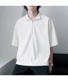 【ロッキーモンロー/Rocky Monroe】のオーバーサイズフェイクスエードハーフジップ半袖プルオーバー オフ|ID: prp329100004975372 ipo3291000000037297646