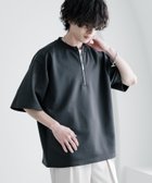 【ロッキーモンロー/Rocky Monroe】の接触冷感 オーバーサイズダンボールハーフジップ半袖プルオーバー チャコール|ID: prp329100004975375 ipo3291000000037297658