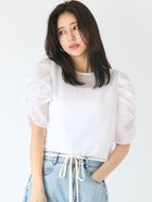 【コカ/COCA】のシアードット袖シャーリングトップス 大人の最旬トレンドファッション＆コーディネート founy(ファウニー) ファッション Fashion レディースファッション Fashion for Women トップス・カットソー Cut & Sew Tops thumbnail White|ID: prp329100004975377 ipo3291000000037297665