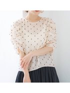 【コカ/COCA】のシアードット袖シャーリングトップス 大人の最旬トレンドファッション＆コーディネート founy(ファウニー) ファッション Fashion レディースファッション Fashion for Women トップス・カットソー Cut & Sew Tops thumbnail Ivory|ID: prp329100004975377 ipo3291000000037297666