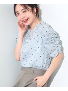 【コカ/COCA】のシアードット袖シャーリングトップス 大人の最旬トレンドファッション＆コーディネート founy(ファウニー) ファッション Fashion レディースファッション Fashion for Women トップス・カットソー Cut & Sew Tops thumbnail Lt.blue|ID: prp329100004975377 ipo3291000000037297668