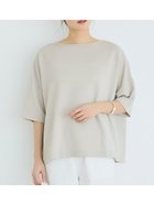 【コカ/COCA】の【田中里奈様着用】ライトエンボス半袖ワイドT 大人の最旬トレンドファッション＆コーディネート founy(ファウニー) ファッション Fashion レディースファッション Fashion for Women トップス・カットソー Cut & Sew Tops 春 Spring 洗える Machine Washable カットソー Cut and Sewn Top 軽量 Lightweight, Ultra Light シンプル Simple, Minimal デニム Denim, Jeans Material ビッグ Big, Oversized ポケット Pocket, Pocket Detail 半袖 Short Sleeve, Half Sleeve 無地 Plain, Solid Color リラックス Relax, Relaxed Fit ワイド Wide, Wide Fit おすすめ Recommended / Our Picks 夏 Summer 旅行 Travel 2026年 2026 2026春夏・S/S Spring/Summer 2026 SS26 thumbnail Lt.beige|ID: prp329100004975378 ipo3291000000037297671