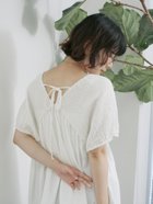 【サマンサモスモス/Samansa Mos2】の◎【接触冷感】シャーリングVネックプルオーバー オフホワイト|ID: prp329100004975399 ipo3291000000037297747