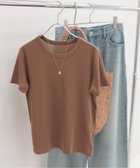 【ジャーナルスタンダード レリューム/JOURNAL STANDARD relume】のシアーツイストコットンハーフスリーブTEE 大人の最旬トレンドファッション＆コーディネート founy(ファウニー) ファッション Fashion レディースファッション Fashion for Women 2026年 2026 2026春夏・S/S Spring/Summer 2026 SS26 インナー Innerwear カーディガン Cardigan, Knitwear スリーブ Sleeve, Long Sleeve / Short Sleeve ハーフ Half, Half-Length ベーシック Basic, Essential 半袖 Short Sleeve, Half Sleeve 夏 Summer thumbnail ブラウン|ID: prp329100004975404 ipo3291000000037297769