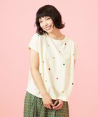 【ホコモモラ/Jocomomola】の【接触冷感】Fresco 天竺ドットTシャツ アイボリー|ID: prp329100004975408 ipo3291000000037297782