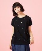 【ホコモモラ/Jocomomola】の【接触冷感】Fresco 天竺ドットTシャツ ブラック|ID: prp329100004975408 ipo3291000000037297783