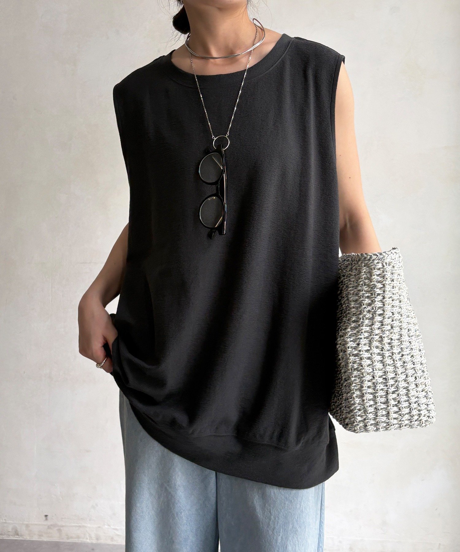 【ドゥドゥ/DouDou】のクールタッチタンクプルオーバー インテリア・キッズ・メンズ・レディースファッション・服の通販 founy(ファウニー) 　ファッション　Fashion　レディースファッション　Fashion for Women　トップス・カットソー　Cut & Sew Tops　カジュアルプルオーバー・ニットトップス　Pullovers & Knit Tops / Casual Pullovers　アクセサリー　Fashion Accessories　シンプル　Simple, Minimal　スマート　Smart, Elegant　ボトム　Bottoms, Lower Wear　S/S・春夏　SS, Spring/Summer, Warm Season　再入荷　Restock / Back in Stock　夏　Summer　エレガント 上品　Elegant　2026年　2026　2026春夏・S/S　Spring/Summer 2026 SS26　チャコールグレー|ID: prp329100004975410 ipo3291000000037297790