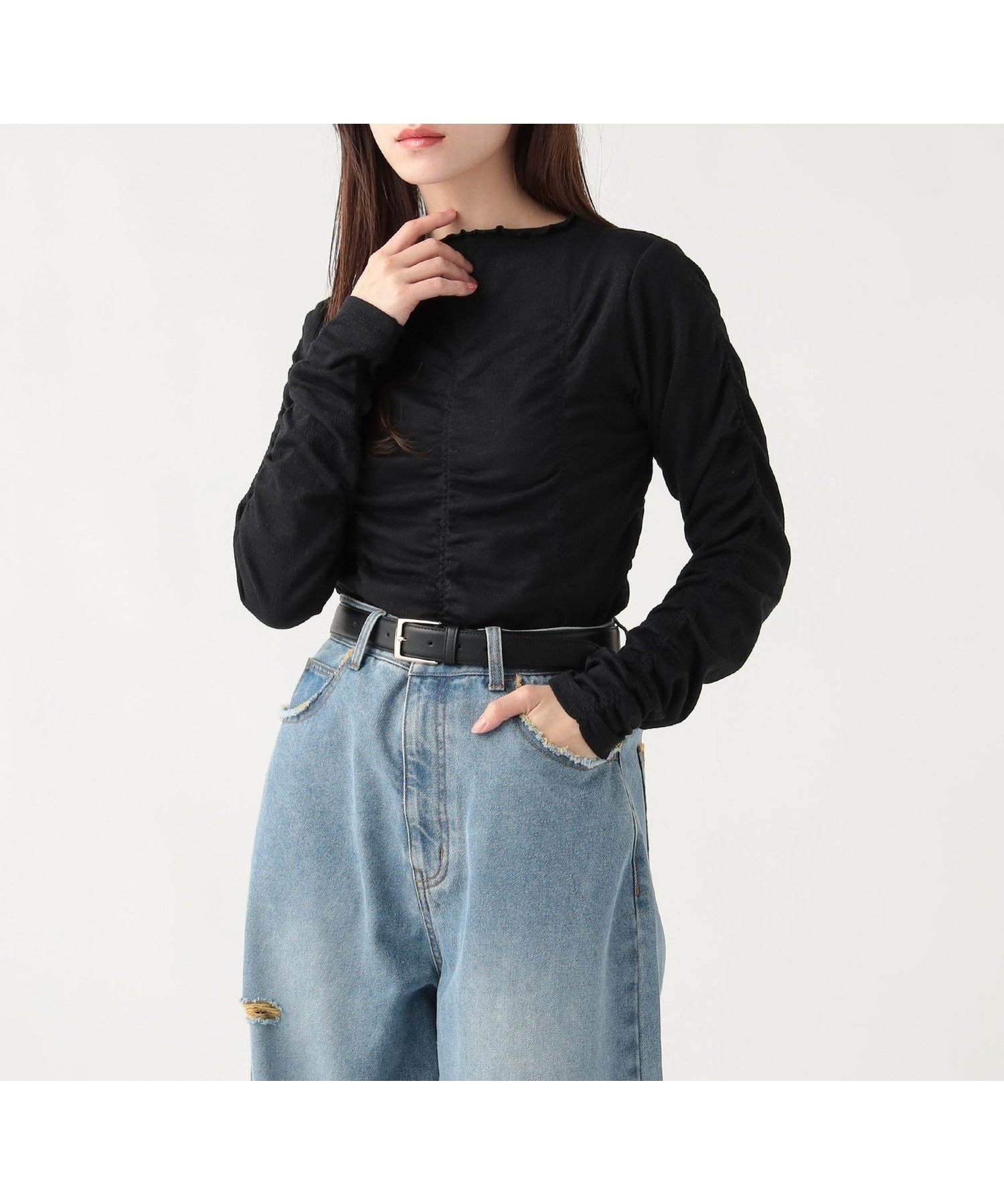 【ビームス ハート/BEAMS HEART】の【4/23新規値下げ】シャーリング ギャザー プルオーバー 26SS ウォッシャブル 大人の最旬トレンドファッション＆コーディネート founy(ファウニー) 　ファッション　Fashion　レディースファッション　Fashion for Women　トップス・カットソー　Cut & Sew Tops　カジュアルプルオーバー・ニットトップス　Pullovers & Knit Tops / Casual Pullovers　2026年　2026　2026春夏・S/S　Spring/Summer 2026 SS26　インナー　Innerwear　ウォッシャブル　Machine Washable　ギャザー　Gathered, Ruffled　シャーリング　Shirring, Ruched　フロント　Front, Front Design　ワイド　Wide, Wide Fit　 other-1|ID: prp329100004975412 ipo3291000000037297796
