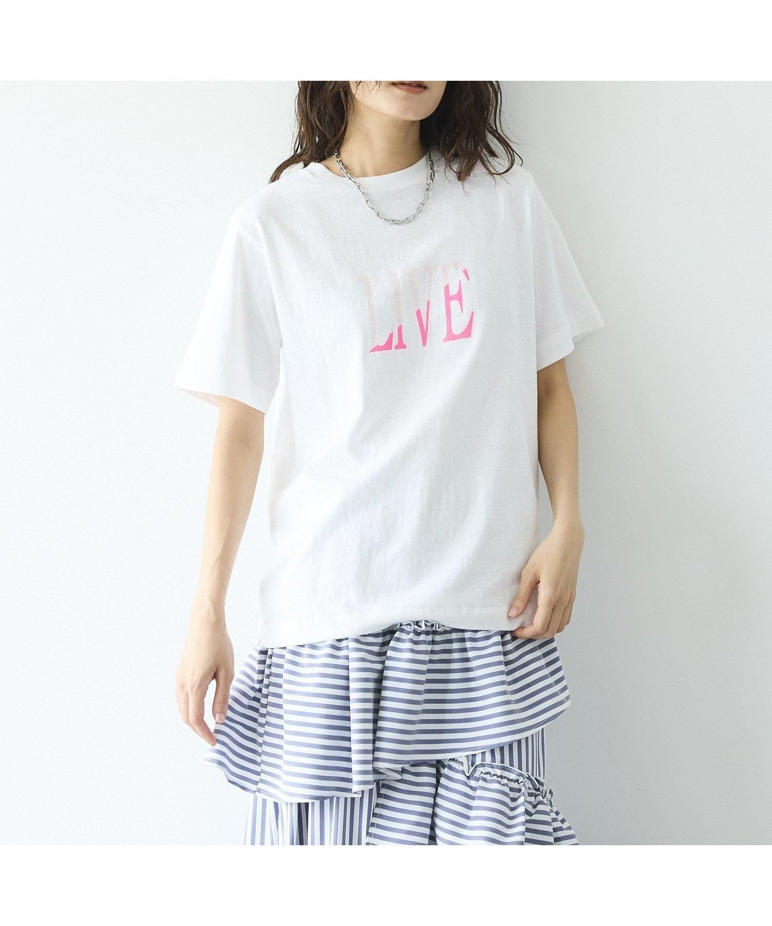 【ガレージ オブ グッド クロージング/GARAGE OF GOOD CLOTHING】の【日本製】ラフィー丸胴プリントT インテリア・キッズ・メンズ・レディースファッション・服の通販 founy(ファウニー) 　ファッション　Fashion　レディースファッション　Fashion for Women　おすすめ　Recommended / Our Picks　インナー　Innerwear　シンプル　Simple, Minimal　ジャケット　Jacket, Outerwear　デニム　Denim, Jeans Material　フロント　Front, Front Design　プリント　Print, Printed Pattern　ポケット　Pocket, Pocket Detail　エレガント 上品　Elegant　日本製　Made In Japan　エクリュ|ID: prp329100004975413 ipo3291000000037297802
