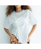 【ガレージ オブ グッド クロージング/GARAGE OF GOOD CLOTHING】の【日本製】アシメタックPO 大人の最旬トレンドファッション＆コーディネート founy(ファウニー) ファッション Fashion レディースファッション Fashion for Women アシンメトリー Asymmetrical Style シンプル Simple, Minimal スラックス Slacks, Dress Pants デニム Denim, Jeans Material ドレープ Drape, Draping Fabric フロント Front, Front Design ポケット Pocket, Pocket Detail 日本製 Made In Japan thumbnail ホワイト|ID: prp329100004975414 ipo3291000000037297804