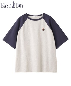【イーストボーイ/EASTBOY】のTシャツ ラグラン プリントT Guri ビーグル 犬 大人の最旬トレンドファッション＆コーディネート founy(ファウニー) ファッション Fashion レディースファッション Fashion for Women トップス・カットソー Cut & Sew Tops シャツ・ブラウス・オフィスカジュアル Elegant Blouses & Button-Ups ロングTシャツ・Tシャツ Longline T-Shirts & Tees おすすめ Recommended / Our Picks キャラクター Character, Licensed Characters プリント Print, Printed Pattern モチーフ Motif, Design Theme ワンポイント One Point, Statement Accent 犬 Dog |ID:prp329100004975415