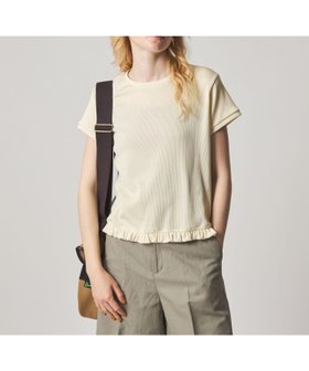 【ビューティ&ユース ユナイテッドアローズ/BEAUTY&YOUTH / UNITED ARROWS】のSteven Alan フリル Tシャツ 大人の最旬トレンドファッション＆コーディネート founy(ファウニー) ファッション Fashion レディースファッション Fashion for Women トップス・カットソー Cut & Sew Tops シャツ・ブラウス・オフィスカジュアル Elegant Blouses & Button-Ups ロングTシャツ・Tシャツ Longline T-Shirts & Tees アメリカン American Style シンプル Simple, Minimal テレコ Ribbed, Rib Stitch ニューヨーク New York, NYC Style ノースリーブ Sleeveless, No-Sleeve フィット Fit, Slim Fit フリル Frill, Ruffle エレガント 上品 Elegant |ID:prp329100004975421
