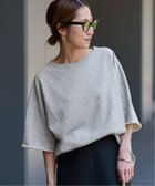 【フレームワーク/FRAMeWORK】の≪WEB限定 / 追加 ≫ミニ裏毛ハーフスリーブラウンドTee 2 大人の最旬トレンドファッション＆コーディネート founy(ファウニー) ファッション Fashion レディースファッション Fashion for Women カットオフ Cut-Off Design カットソー Cut and Sewn Top ラウンド Round, Round Neck 再入荷 Restock / Back in Stock thumbnail グレーA|ID: prp329100004975423 ipo3291000000037297833