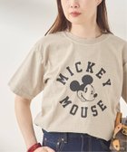 【ジャーナルスタンダード レサージュ/journal standard L'essage】の【MICKEY】ピグメントTシャツ 大人の最旬トレンドファッション＆コーディネート founy(ファウニー) ファッション Fashion レディースファッション Fashion for Women トップス・カットソー Cut & Sew Tops シャツ・ブラウス・オフィスカジュアル Elegant Blouses & Button-Ups ロングTシャツ・Tシャツ Longline T-Shirts & Tees 2026年 2026 2026春夏・S/S Spring/Summer 2026 SS26 インナー Innerwear ジャケット Jacket, Outerwear プリント Print, Printed Pattern ヴィンテージ Vintage Style thumbnail ベージュ|ID: prp329100004975424 ipo3291000000037297837