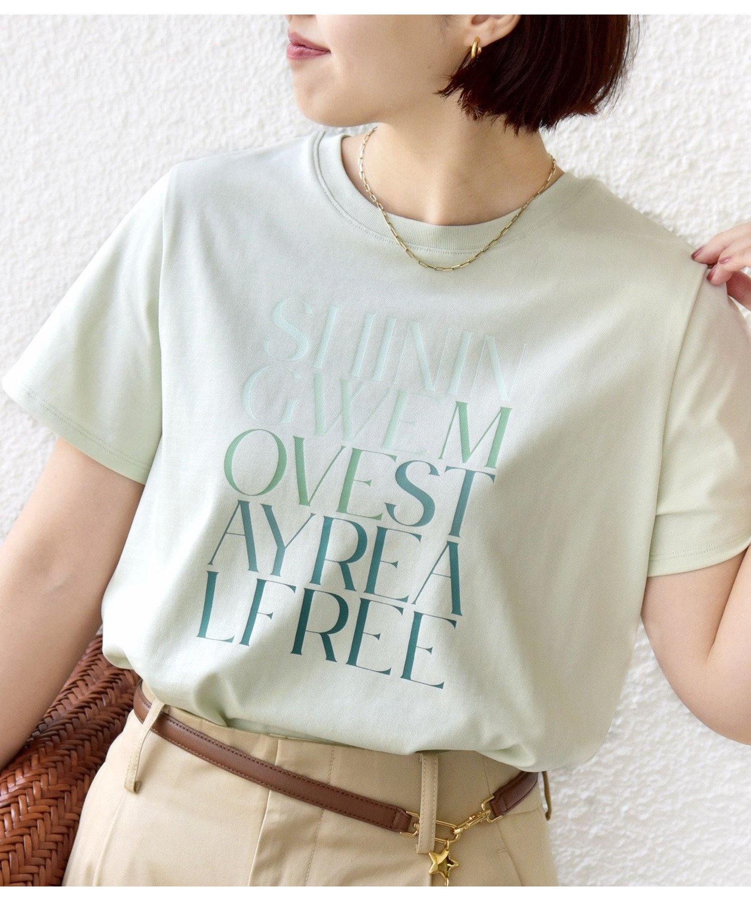 【シップス/SHIPS】の【WEB限定】オーガニック コットン コンパクト プリント TEE インテリア・キッズ・メンズ・レディースファッション・服の通販 founy(ファウニー) 　ファッション　Fashion　レディースファッション　Fashion for Women　インナー　Innerwear　オーガニック　Organic Cotton　カーディガン　Cardigan, Knitwear　グラデーション　Gradient, Ombre　コンパクト　Compact, Small Size　ジャケット　Jacket, Outerwear　デニム　Denim, Jeans Material　プリント　Print, Printed Pattern　ポケット　Pocket, Pocket Detail　半袖　Short Sleeve, Half Sleeve　おすすめ　Recommended / Our Picks　夏　Summer　2026年　2026　2026春夏・S/S　Spring/Summer 2026 SS26　ライトグリーン|ID: prp329100004975428 ipo3291000000037297850